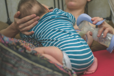 Breast compressions while pumping